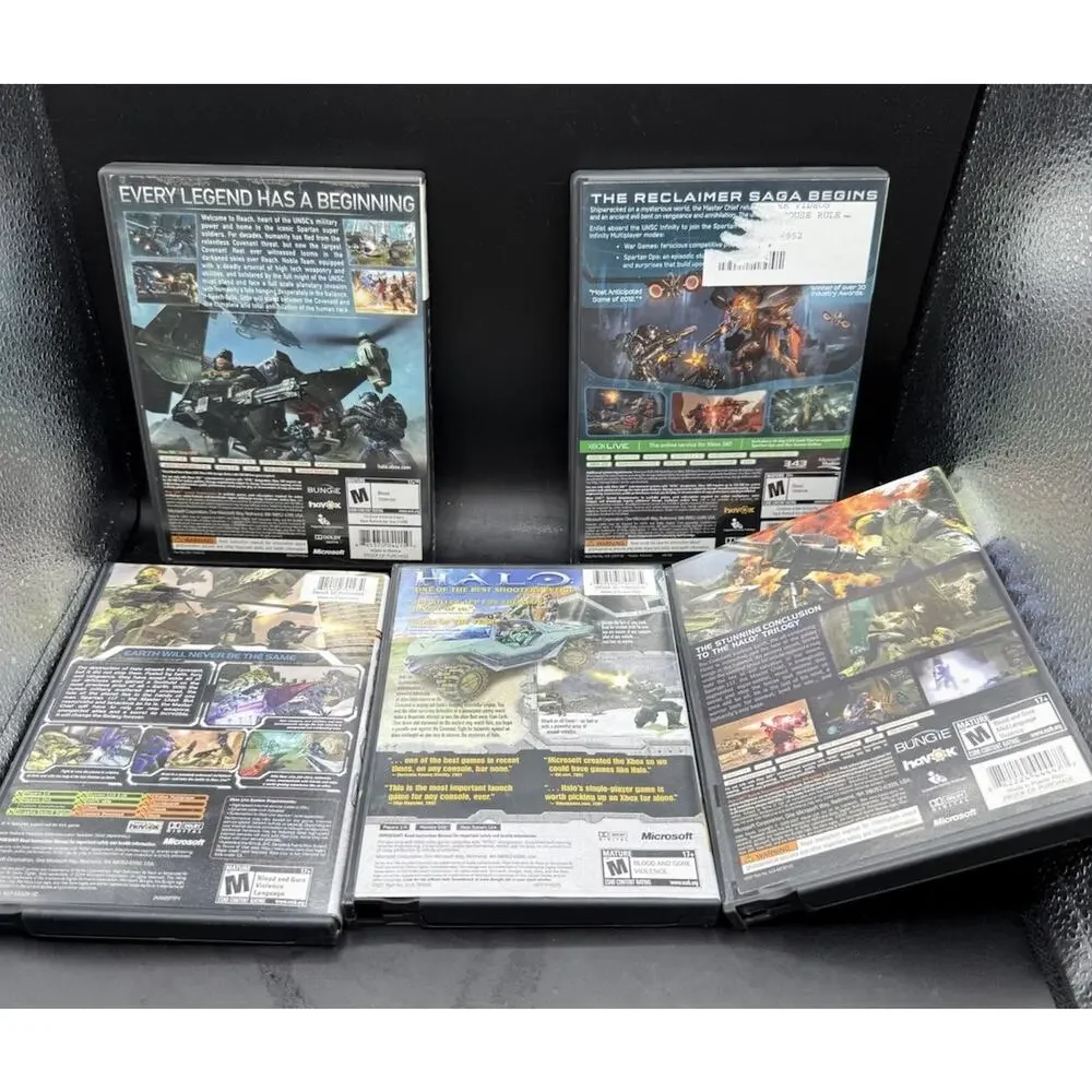Halo Xbox & Xbox 360 Game Lot Microsoft Halo ****EMPTY BOXES ONLY!!